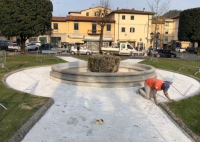 Pavimentazione in resina - Piazza della Repubblica, Dicomano